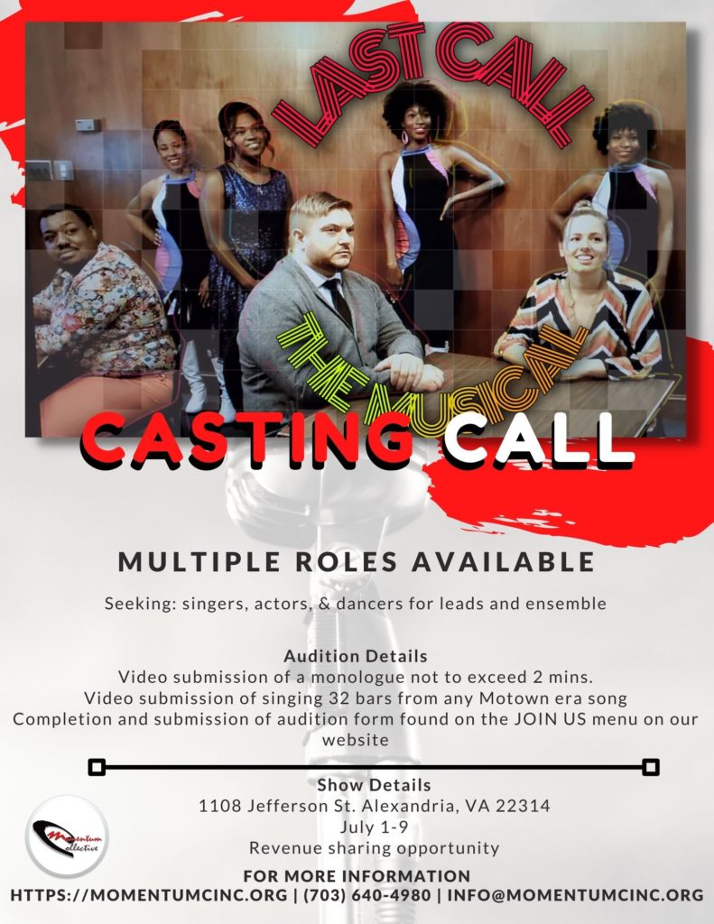 Casting Call poster - Flashbak